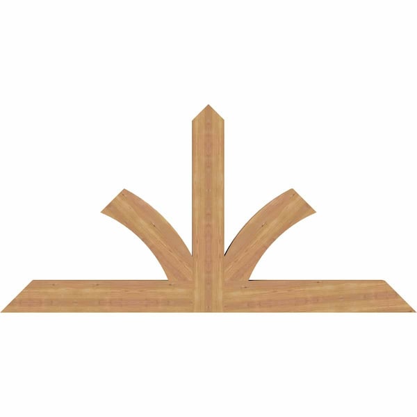 Ekena Millwork Richland Timber Gable Bracket, Western Red Cedar, 72"W x 36"H x 3 1/2"D x 5 1/2"F, 12/12 Pitch GBW072X36X0406RIC00SWR - main